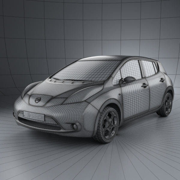 Nissan leaf free 3d model #3