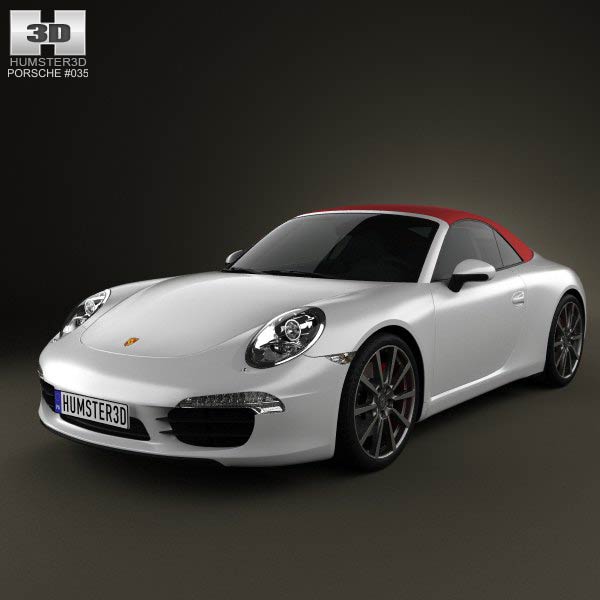 3D Models Vehicles Porsche Porsche 911 Carrera S Cabriolet 2012