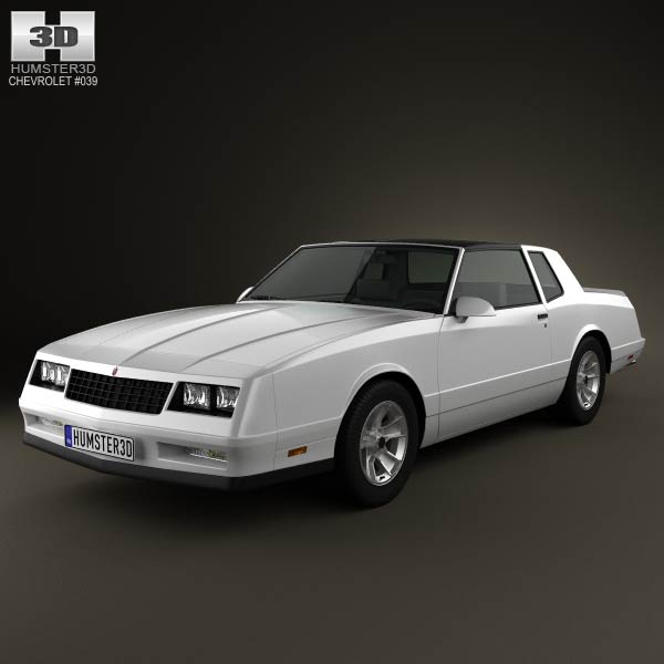 3D Models Vehicles Chevrolet Chevrolet Monte Carlo SS 1986