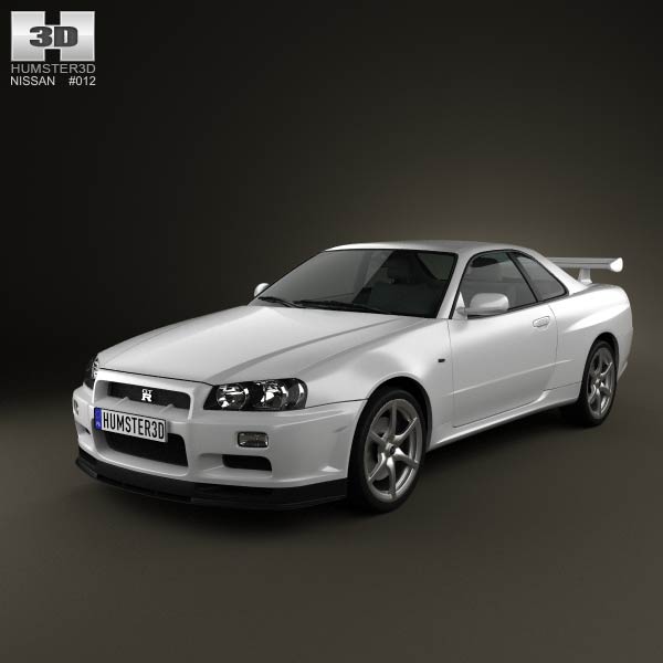 3D Models Vehicles Nissan Nissan Skyline R34 GTR coupe 1999