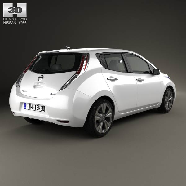 Nissan leaf 3d model #3