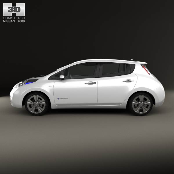 Nissan leaf 3d model #9