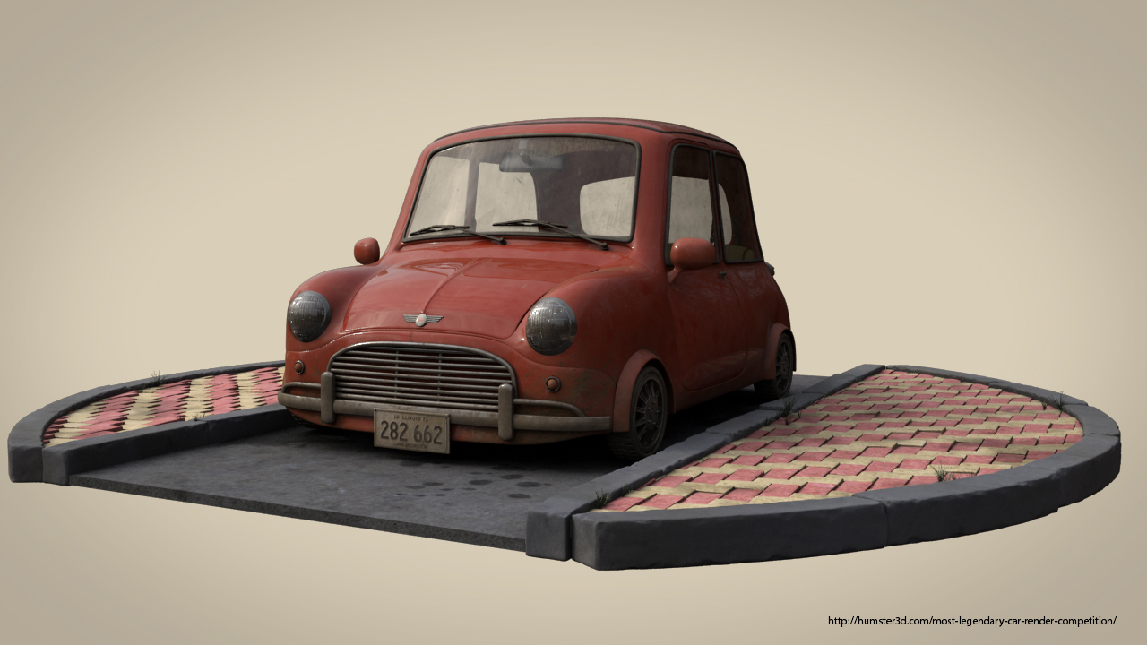 Cartoon Mini Cooper - Dana Ilan - 3D vehicle competition - Humster3D store