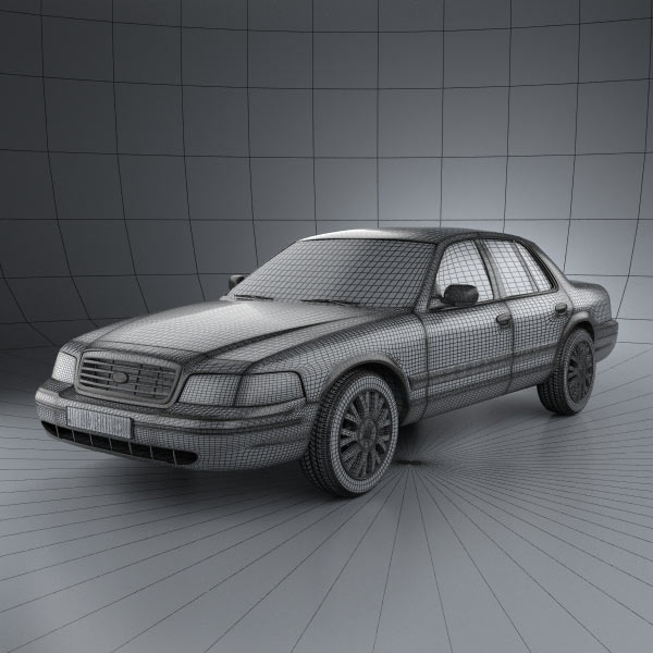 Ford crown victoria 3d model #10
