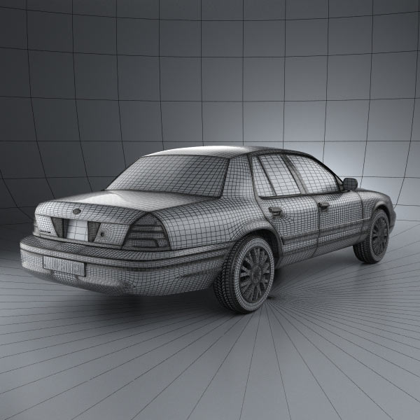 Ford crown victoria 3d model #5