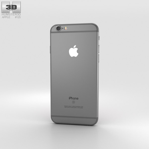 Apple iPhone 6s Space Gray 3D model - Humster3D